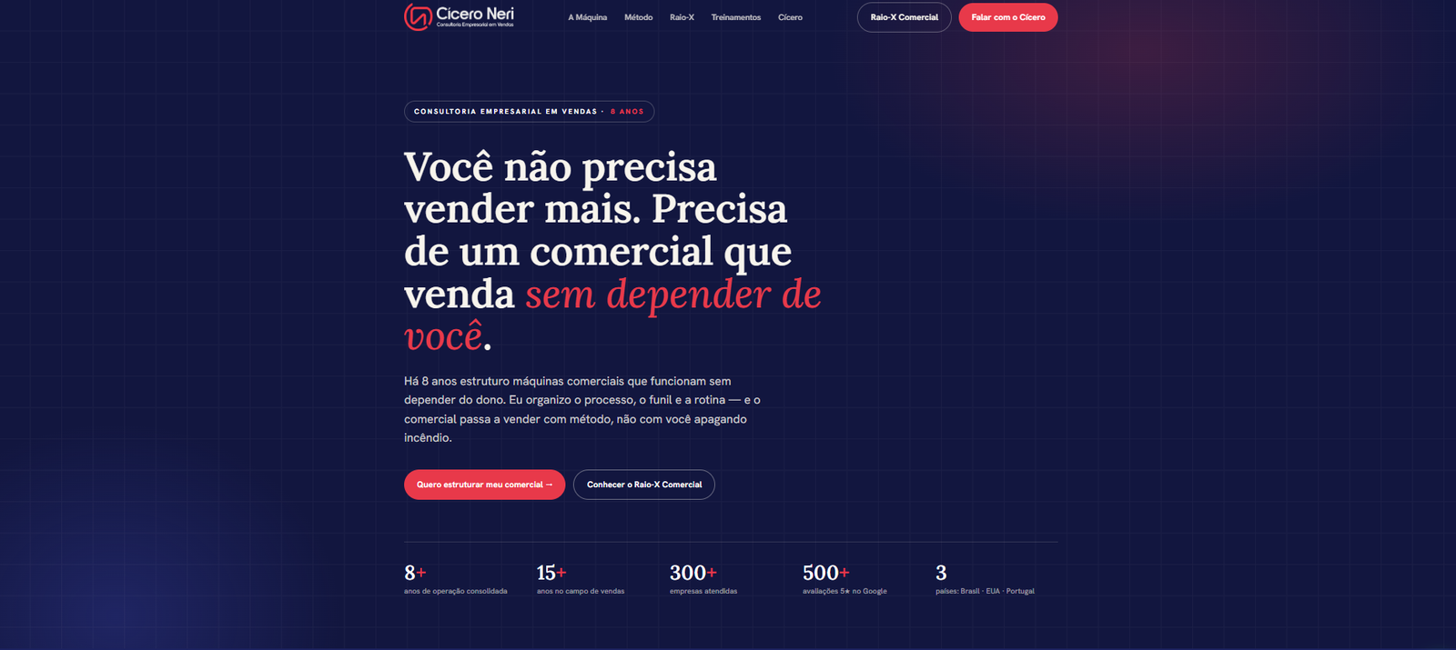 Preview do site Cícero Neri